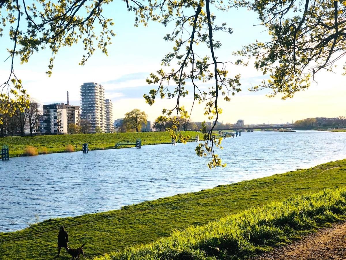 Apartament Z Tarasem I Widokiem Na Odre Breslávia Exterior foto