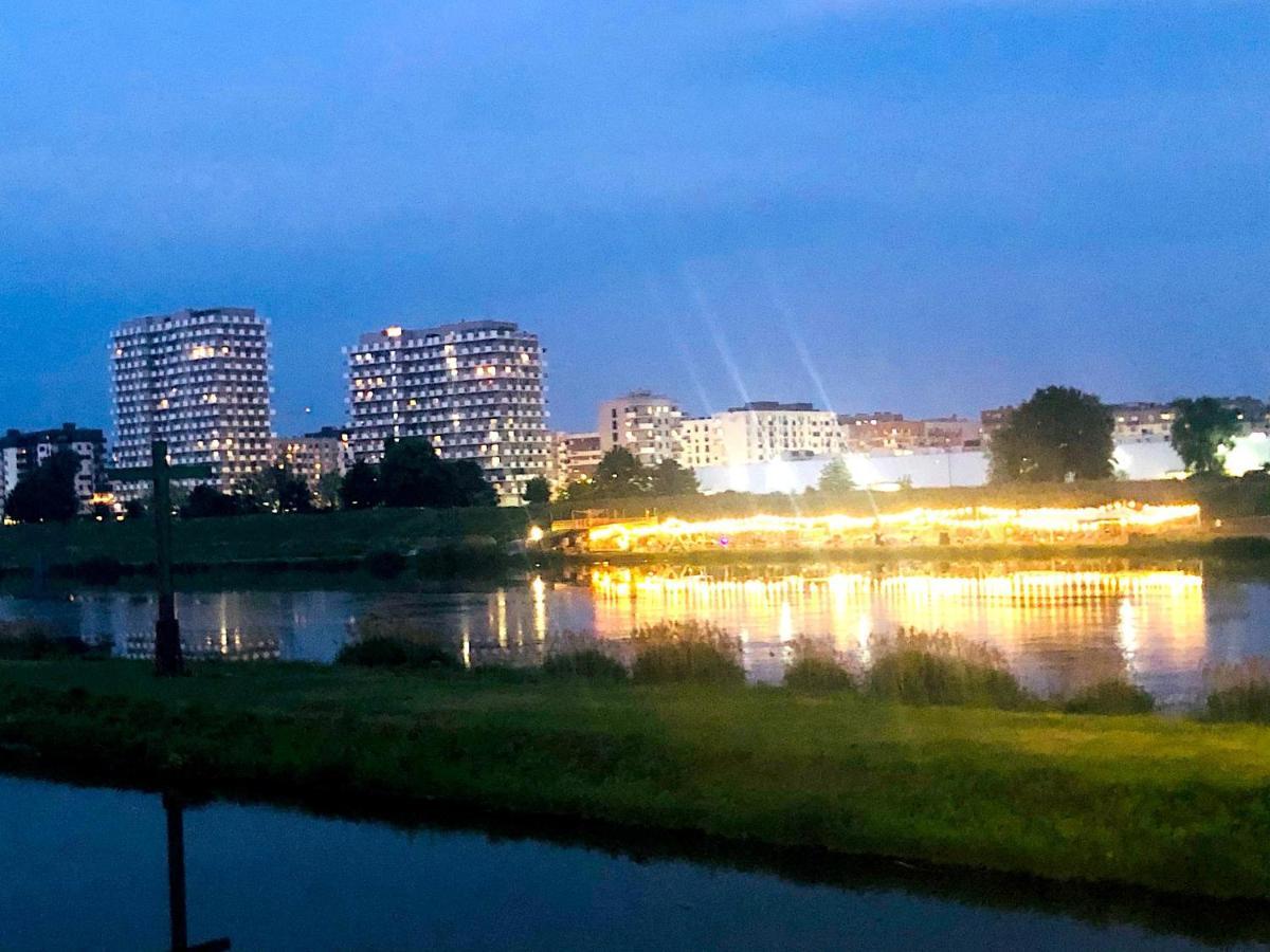 Apartament Z Tarasem I Widokiem Na Odre Breslávia Exterior foto